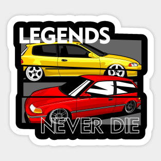 honda legend never die Sticker